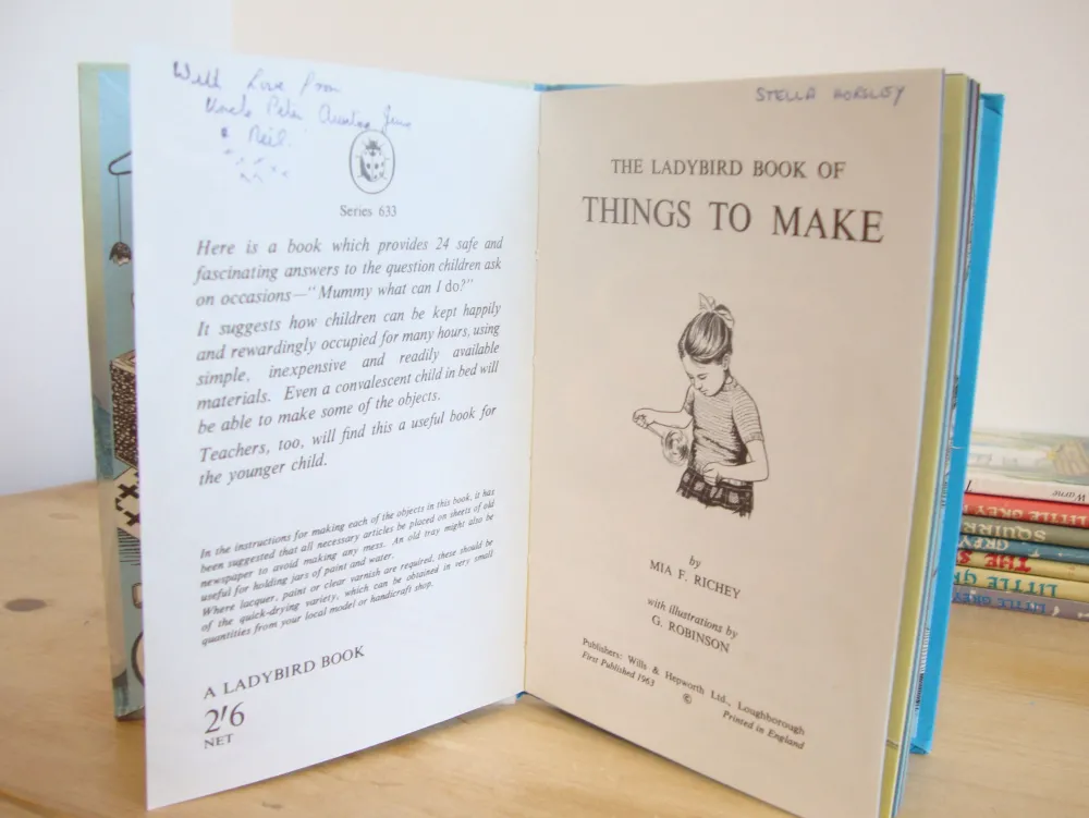 Cottontails Baby Vintage*VINTAGE Ladybird book - Things to Make (c. 1967)