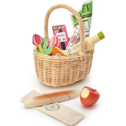 Cottontails Baby Little Kitchen | Wooden Toys*Wicker Shopping Basket
