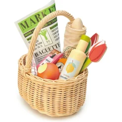 Cottontails Baby Little Kitchen | Wooden Toys*Wicker Shopping Basket