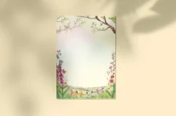 Cottontails Baby Craft & Stickers*Wilded Family seasonal notepaper - spring & summer