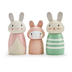 Cottontails Baby Wooden Bunnies | Wooden Toys*Wooden Bunny Family