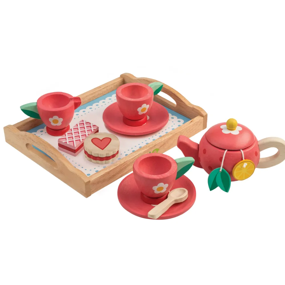 Cottontails Baby Little Kitchen | Wooden Toys*Wooden Tea Tray Set