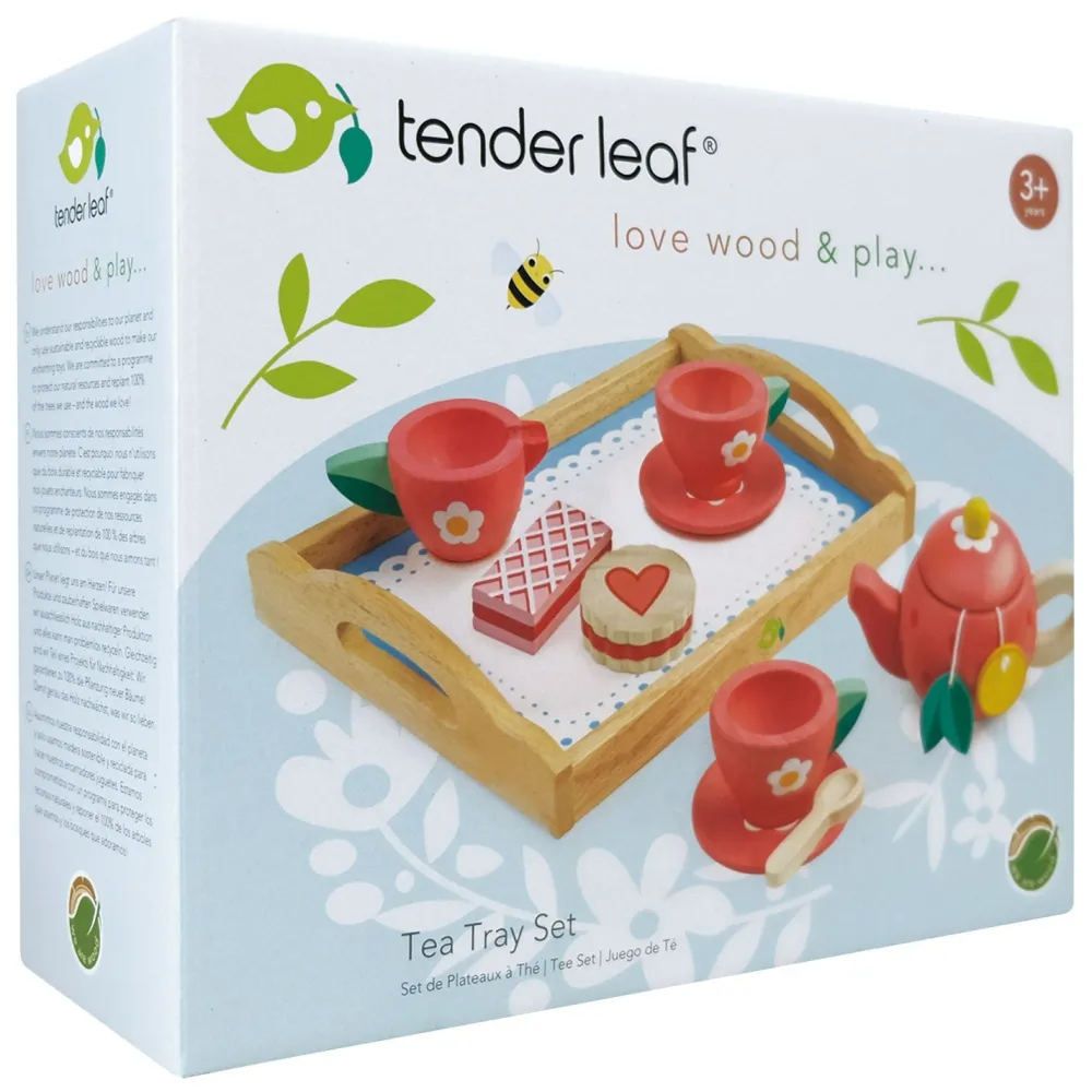 Cottontails Baby Little Kitchen | Wooden Toys*Wooden Tea Tray Set